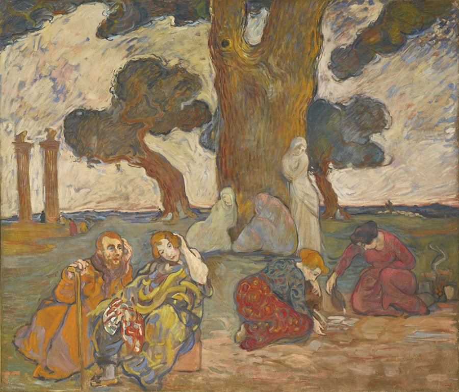 "Les Chênes de Dodone (1893)" by Louis Valtat - Reusable Peel-and-Stick Poster - Pasquín