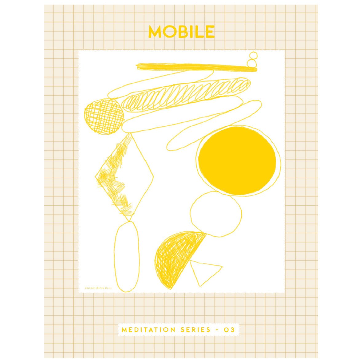 Mobile – Meditation Series No. 03 Reusable Peel - and - Stick Poster - Pasquín