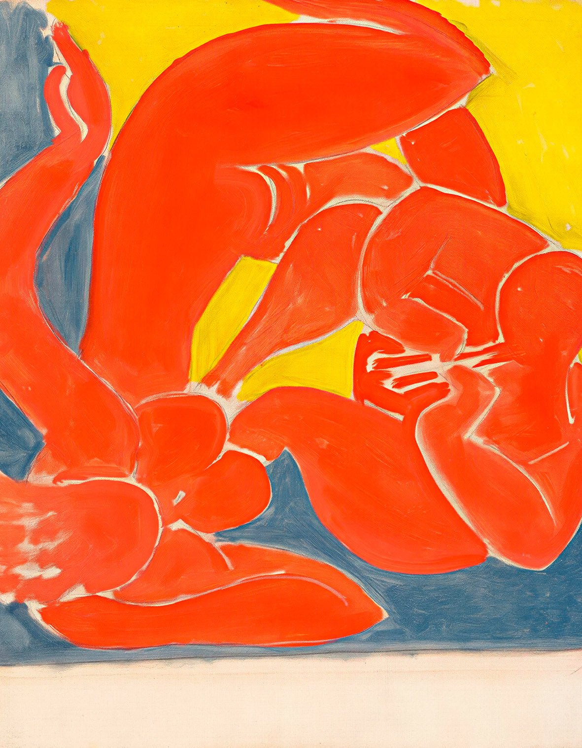 "Nymphe et faune rouge" by Henri Matisse. - Reusable Peel-and-Stick Poster - Pasquín