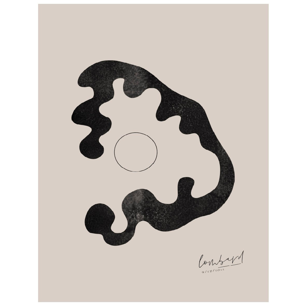 Póster Decorativo Adhesivo Reutilizable - "Liquid Forms" - Pasquín