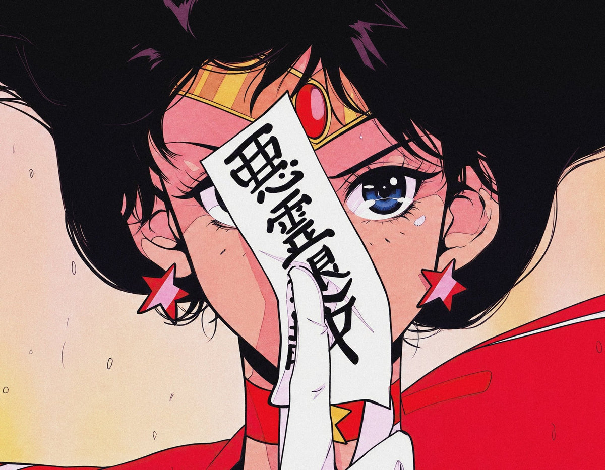 Rei Hino from Sailor Mars - Reusable Peel-and-Stick Poster - Pasquín