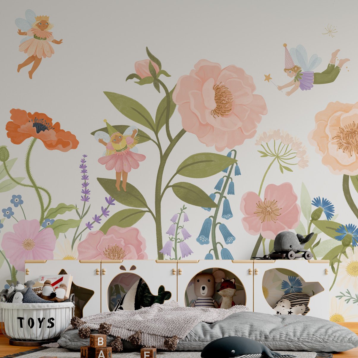 Repositionable Fairyland Wall Wallpaper - Perfect for Kids' Rooms - Pasquín Store