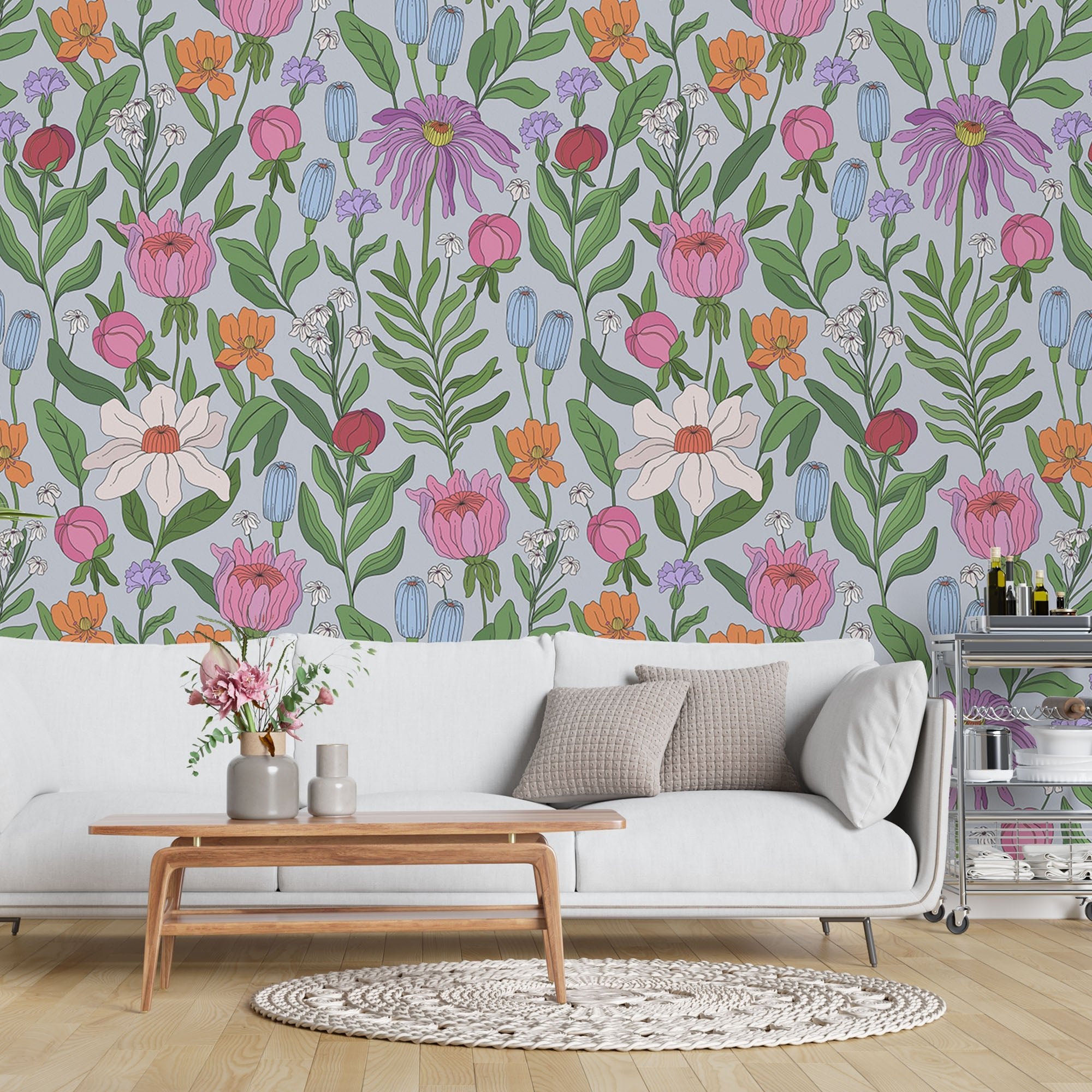 Repositionable Luxy Botanical Wall Mural - Perfect for Any Surface - Pasquín Store