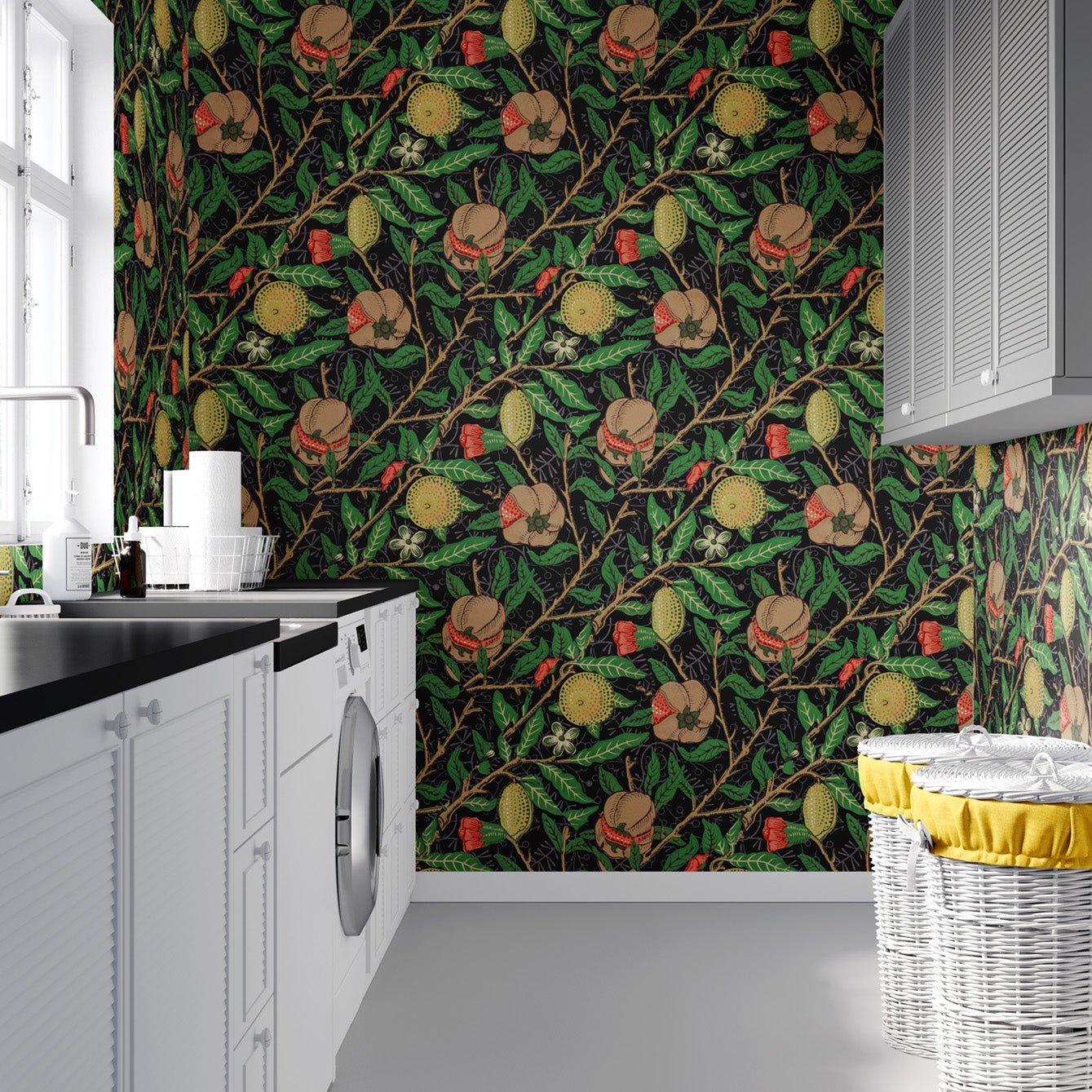 Repositionable William Morris Fruits Wall Wallpaper - Perfect for Any Surface - Pasquín Store