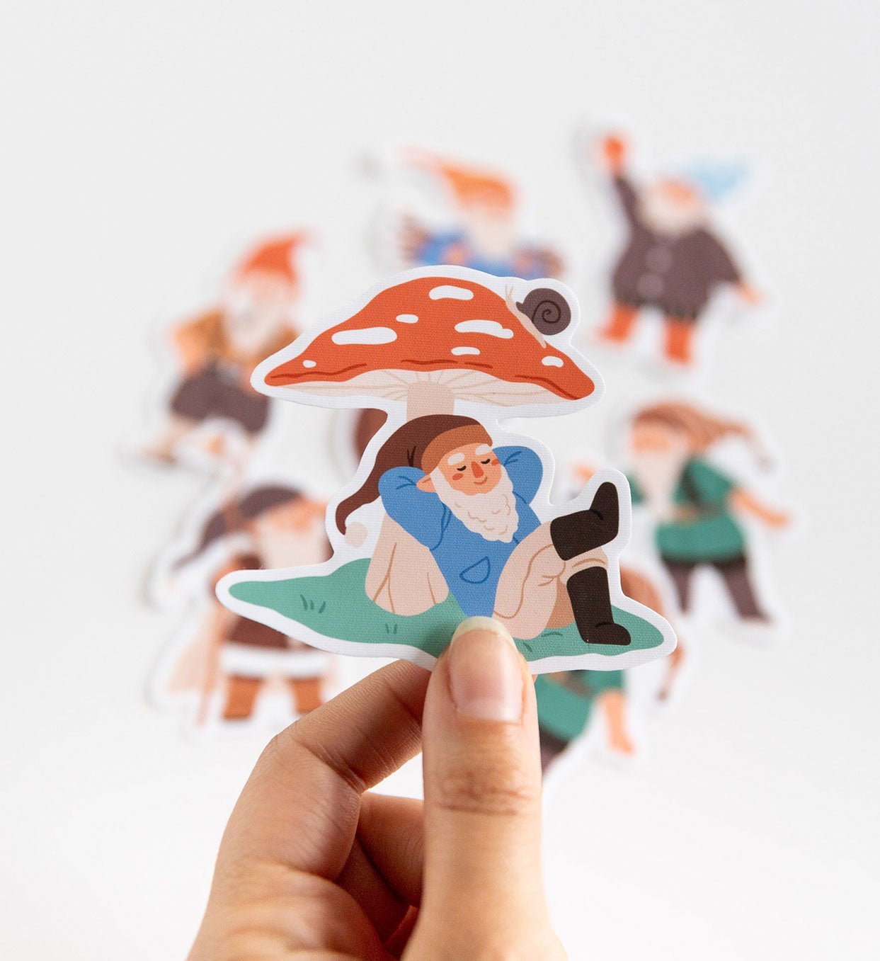 Set of 7 Reusable Stickers: Magic Elfs | High - Quality Print | Water - Resistant - Pasquín Store