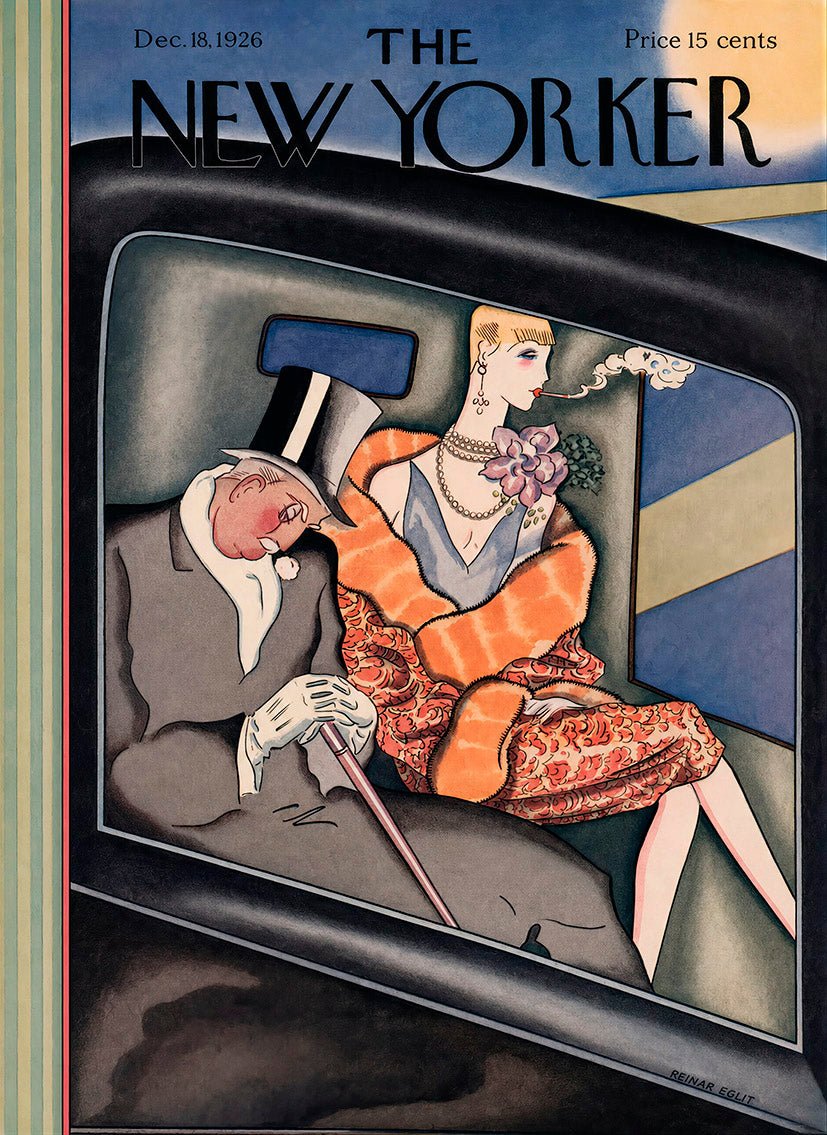 The New Yorker Cover – 18 de diciembre de 1926 - Reusable Peel-and-Stick Poster - Pasquín
