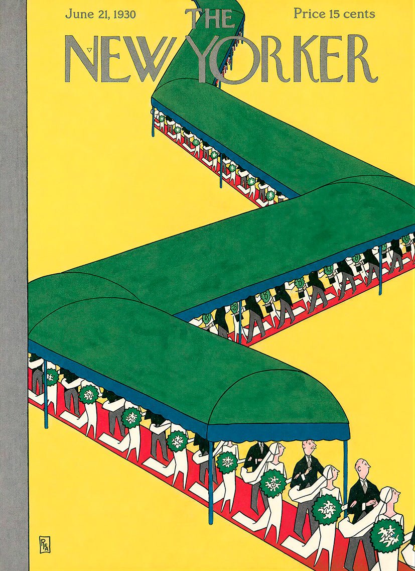 "The New Yorker Cover (21 june 1930) "- Reusable Peel-and-Stick Poster - Pasquín