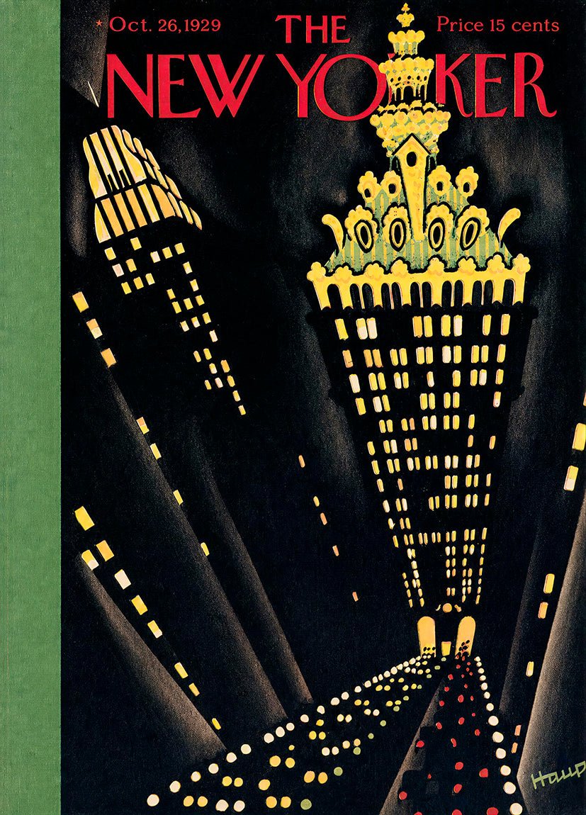 The New Yorker Cover – 26 de octubre de 1929 - Reusable Peel-and-Stick Poster - Pasquín